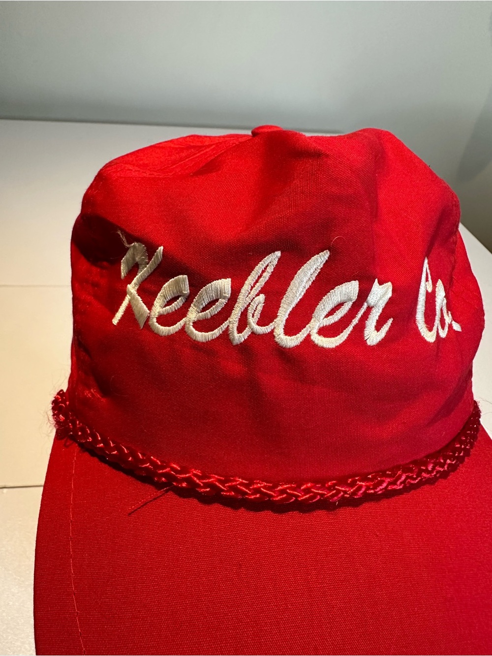 Red Rope-Trim Hat - Picture 3 of 11